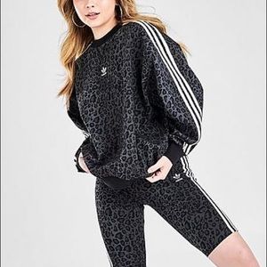Adidas originals gray leopard sweatshirt